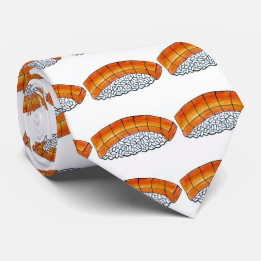 にぎり鮭のすし食日本の品 ネクタイ (ロール)