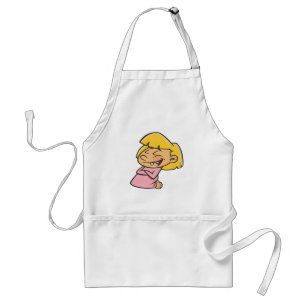 にこにこ笑うかわいいキャラクターの女の子 スタンダードエプロン