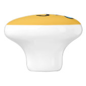 にこやかな目で口笛顔 セラミックノブ (側面)