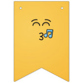 にこやかな目で口笛顔 バンティングフラッグ (第3の旗)