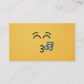 にこやかな目で口笛顔 名刺 (裏面)