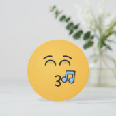 にこやかな目で口笛顔 招待状 (スタンド正面)