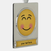 にこやかな顔 シルバープレートバナーオーナメント (右)