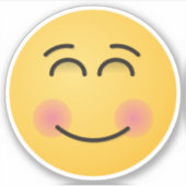 にこやかな顔 シール (正面)