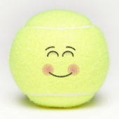 にこやかな顔 テニスボール (正面)