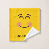 にこやかな顔 バスタオルセット (ウォッシュタオル)