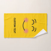 にこやかな顔 バスタオルセット (ハンドタオル)