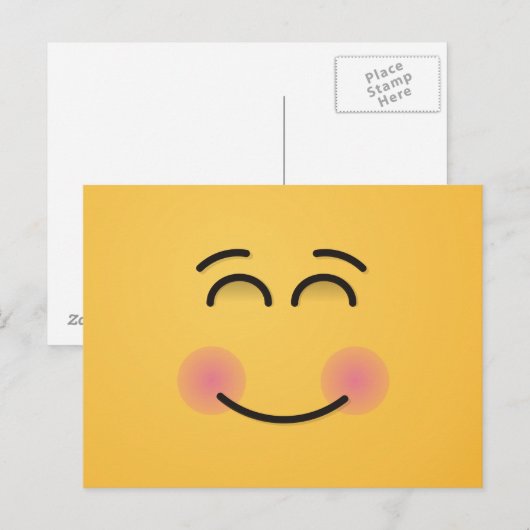 にこやかな顔 ポストカード (正面/裏面)