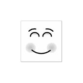 にこやかな顔 ラバースタンプ (インプリント)