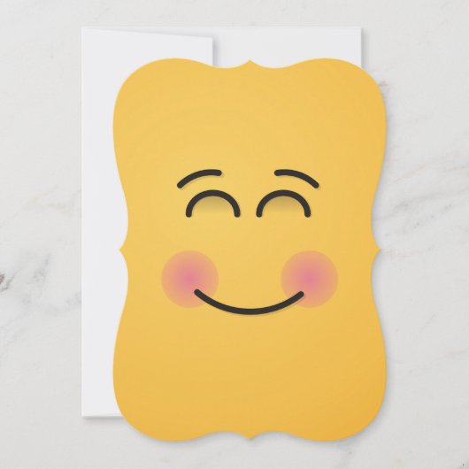 にこやかな顔 招待状 (正面)