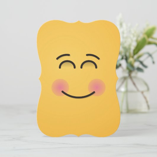 にこやかな顔 招待状 (スタンド正面)