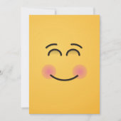 にこやかな顔 招待状 (正面)