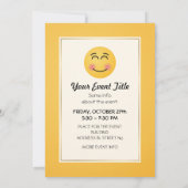 にこやかな顔 招待状 (裏面)