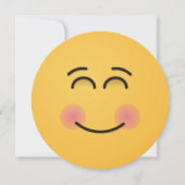 にこやかな顔 招待状 (正面)