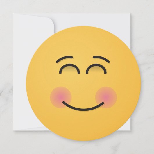 にこやかな顔 招待状 (正面)