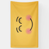 にこやかな顔 横断幕 (縦)