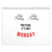 にこ保やかに、月曜ではないふりをする カレンダー (カバー)