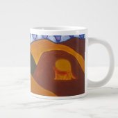 にさよならを言う月およびピューマ ジャンボコーヒーマグカップ (右)