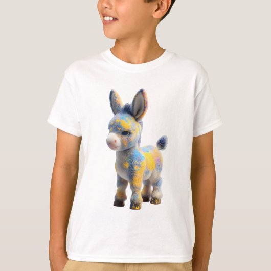 にじ色の飛沫アーティストロバの子供たち Tシャツ (正面)