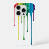 にじ色ドリップペイント iPhoneケース (裏面)