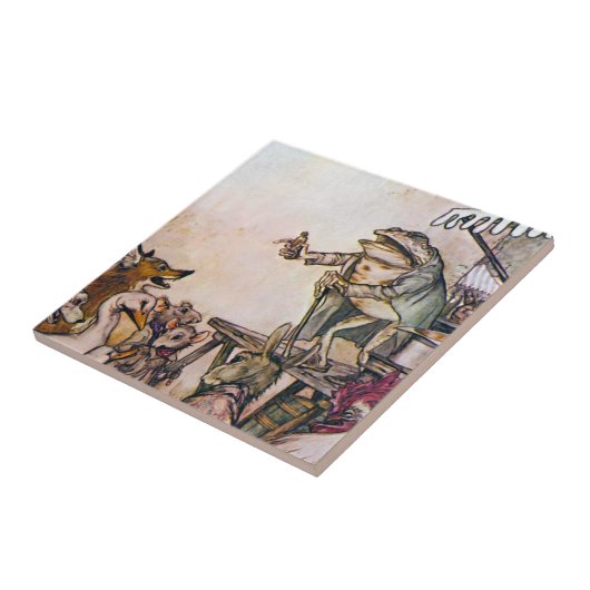 にせ医者のカエル タイル (側面)