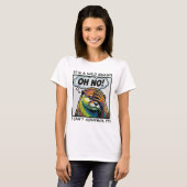 にっこりしないカワウソ: イライラしたかわいい動物 Tシャツ (正面フル)