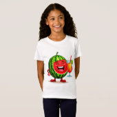 にっこりスイカのキャラクター Tシャツ (正面フル)