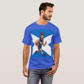 にっこりスコットランドラグビー選手 Tシャツ (正面フル)