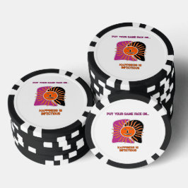 にっこり太陽の顔 ポーカーチップ