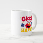 にっこり幸せエルモ ジャンボコーヒーマグカップ (正面右)