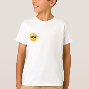 にっこり晴れた日のサングラス 子供用 Tシャツ