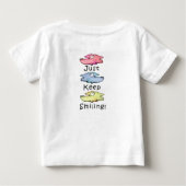 にっこり歯の魚たち カラフル ベビーTシャツ (裏面)