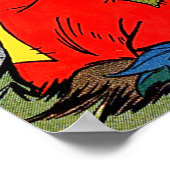にっこり象 ビンテージ漫画 ポスター (角)