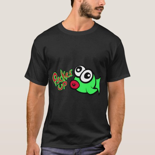 にっこり!キャラクター魚 Tシャツ (正面)