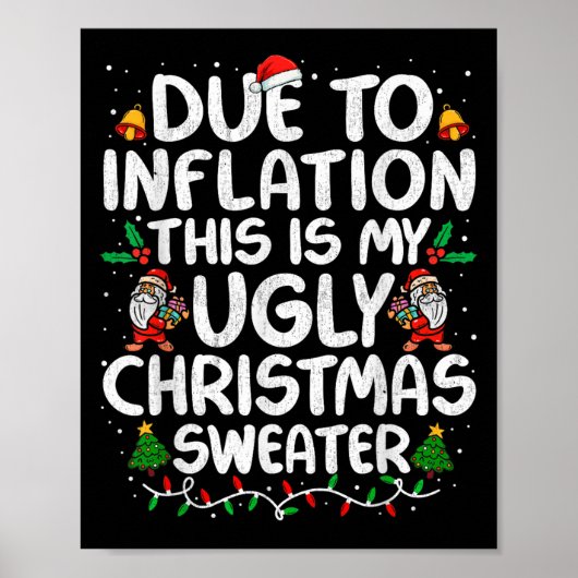 ~にとっておもしろいインフレが悪いクリスマスセーターのせいで ポスター (正面)