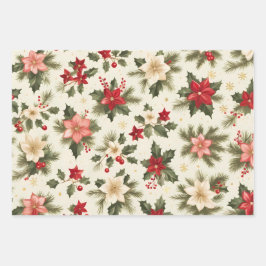 ～にとって素晴らしいクリスマスパターングリッター ラッピングペーパーシート