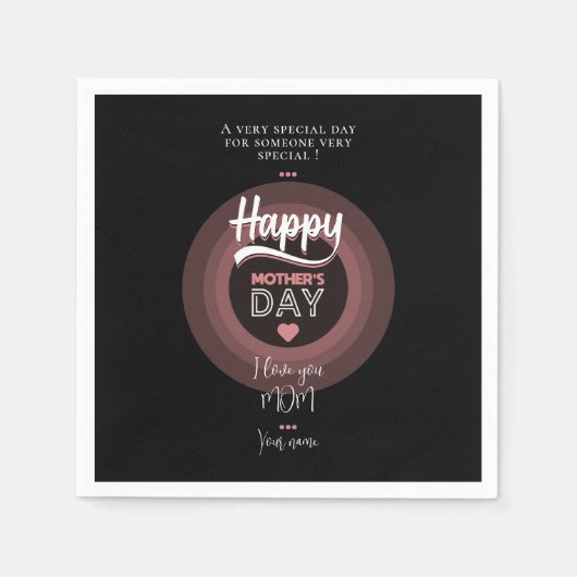 にとって非常に特別な スタンダードカクテルナプキン (正面)