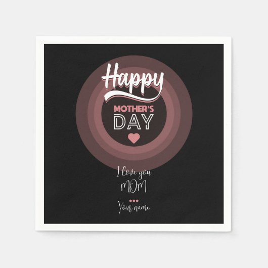 にとって非常に特別な スタンダードカクテルナプキン (正面)