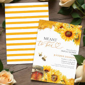 ~になることを意図している | 水彩ひまわりブライダルシャワー 招待状