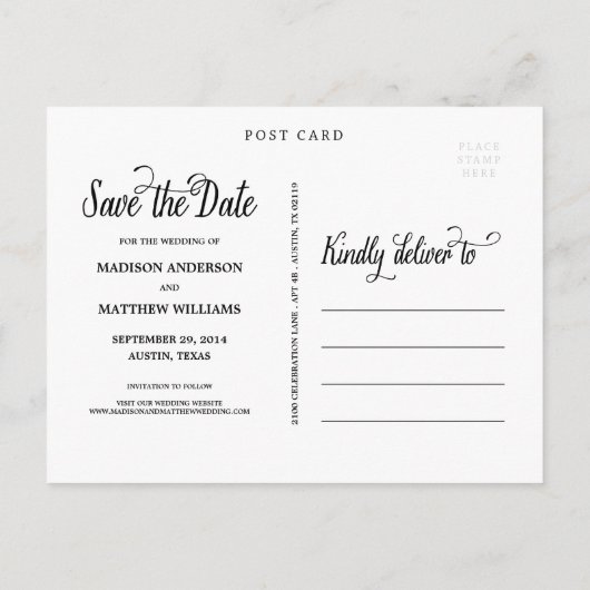 ～になる予定だ | 日付ポストカードの保存 案内ポストカード (裏面)