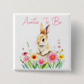 ～になる気がする | ウッドランドをテーマにした赤ちゃんシャワー 缶バッジ (正面)