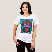 にゃんこおやじTシャツ トライブレンドＴシャツ (正面全面)