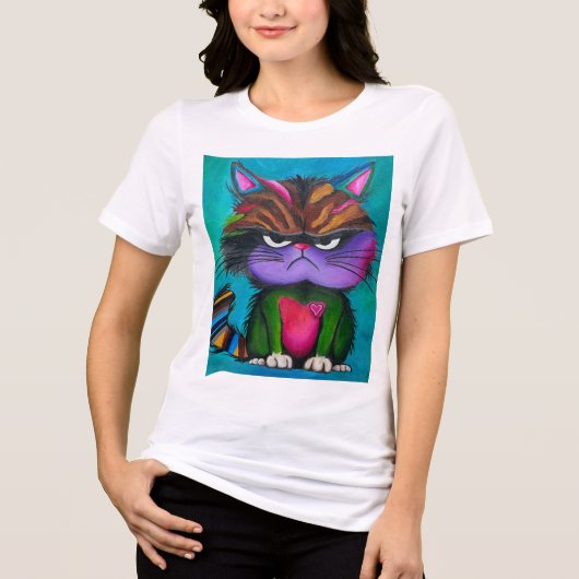 にゃんこおやじTシャツ トライブレンドＴシャツ (正面)