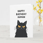にゃんこお誕生日カード カード (黄色い花)