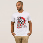 にゃんこの人生 楽しい かわいい 猫 Tシャツ (正面フル)