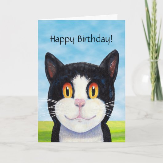 にゃんこの誕生日カード カード (正面)