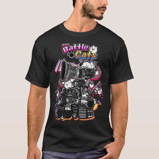 にゃんこ大戦争 - 砲撃マシン Tシャツ (正面)