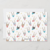 にゃんにゃんクリスマス　猫＋鹿の角　ホリデー写真カード シーズンカード (裏面)