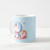 にゃんにゃんネコとドラえもん コーヒーマグカップ (正面左)