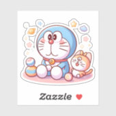 にゃんにゃんネコとドラえもん シール (シート)